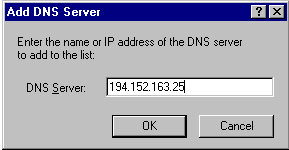Bild 2: Eingabe eines neuen Servers
